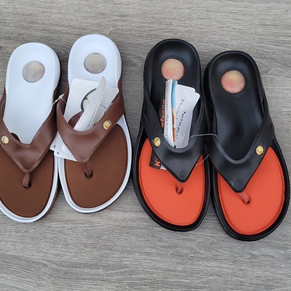 Big Girl Bundle Super Soft Jelly Sandals Sz 6